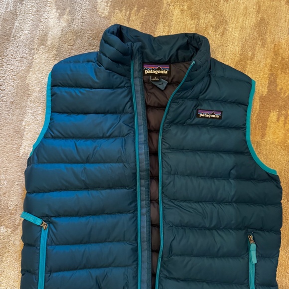 Kids Blue Patagonia Puffer vest - Picture 3 of 4